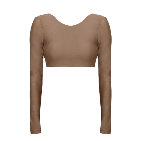 Maeve Long Sleeve Top - Truffle