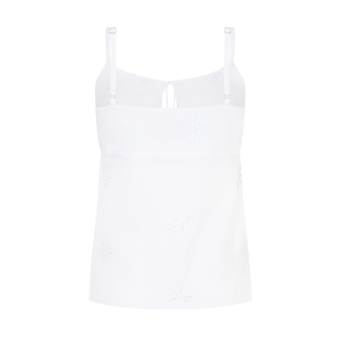 Lara Top - White Eyelet 2.0