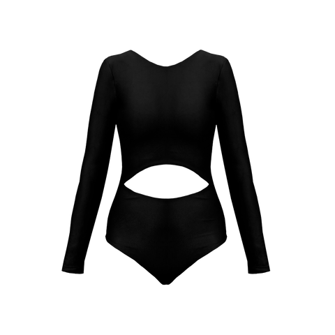 Isla Long Sleeve One-Piece - Ebony